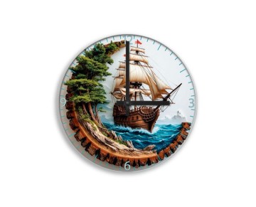 25 CM Cam Duvar Saati