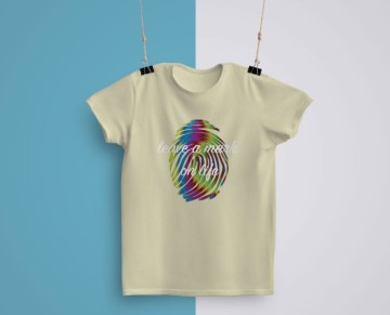 Leave a Mark On Life Bakılı Erkek Oversize T-Shirt