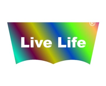 Live Life Temalı Tekstil Baskı Filmi