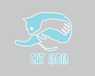 Cat Mom Temalı Tekstil Baskı Filmi