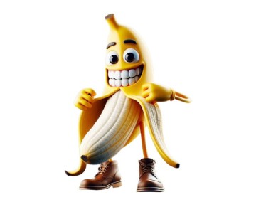 Banana Man Temalı Tekstil Baskı Filmi
