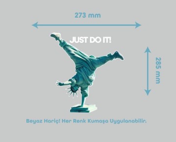 Statue Of Liberty Temalı Tekstil Baskı Filmi