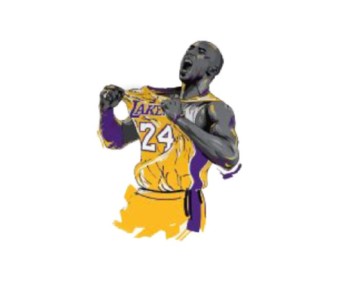 Kobe Braynt Temalı Tekstil Baskı Filmi