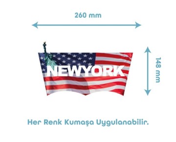 New York Temalı Tekstil Baskı Filmi