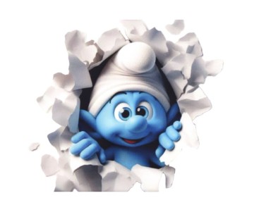 Şirinler Temalı Tekstil Baskı Filmi