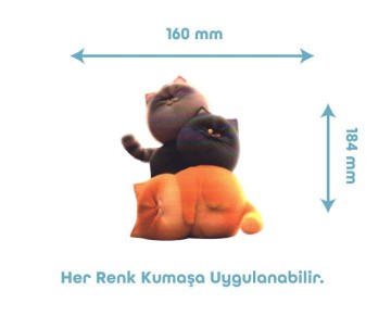 Tembel Kedi Temalı Tekstil Baskı Filmi