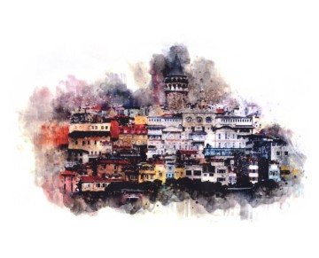 İstanbul Temalı Tekstil Baskı Filmi