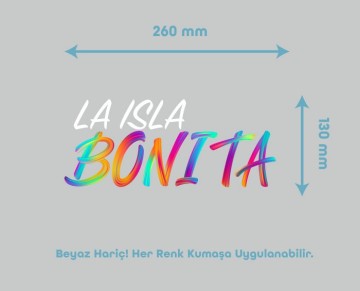 La İsla Bonita Temalı Tekstil Baskı Filmi