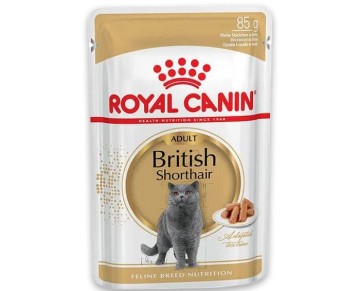 Royal Canin British Shorthair Adult Pouch Konserve Kedi Maması 85 Gr