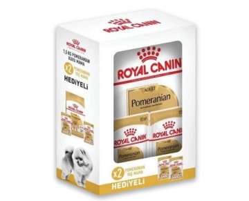 Royal Canin Pomeranian Yetişkin Köpek Maması 1.5 Kg + 2 Konserve Hediyeli